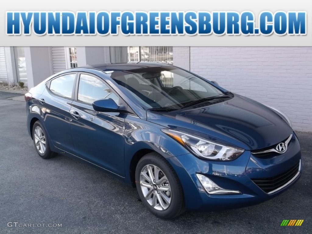 Windy Sea Blue Hyundai Elantra