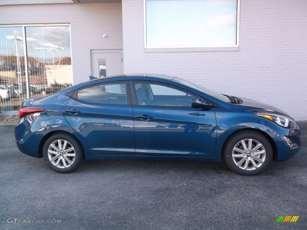 2015 Elantra SE Sedan - Windy Sea Blue / Gray photo #2