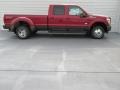 2015 Ruby Red Ford F350 Super Duty Lariat Crew Cab 4x4 DRW  photo #3