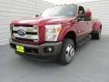 2015 Ruby Red Ford F350 Super Duty Lariat Crew Cab 4x4 DRW  photo #7