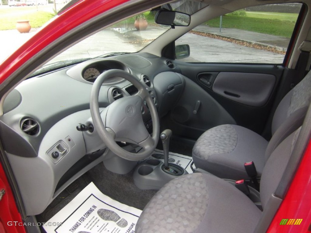 Shadow Gray Interior 2000 Toyota ECHO Sedan Photo #98501823