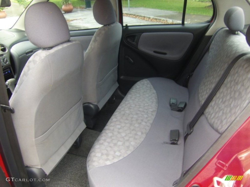 2000 ECHO Sedan - Absolutely Red / Shadow Gray photo #8