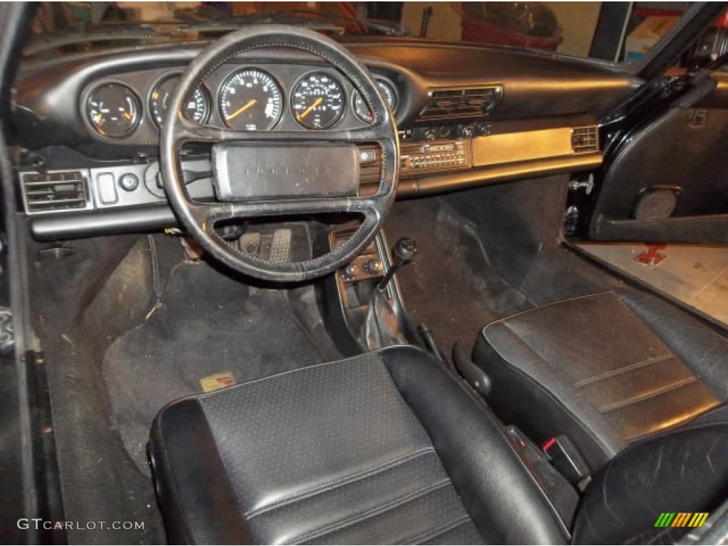 Black Interior 1987 Porsche 911 Carrera Coupe Photo #98503226