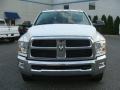 2011 Bright White Dodge Ram 3500 HD SLT Crew Cab 4x4 Dually  photo #2