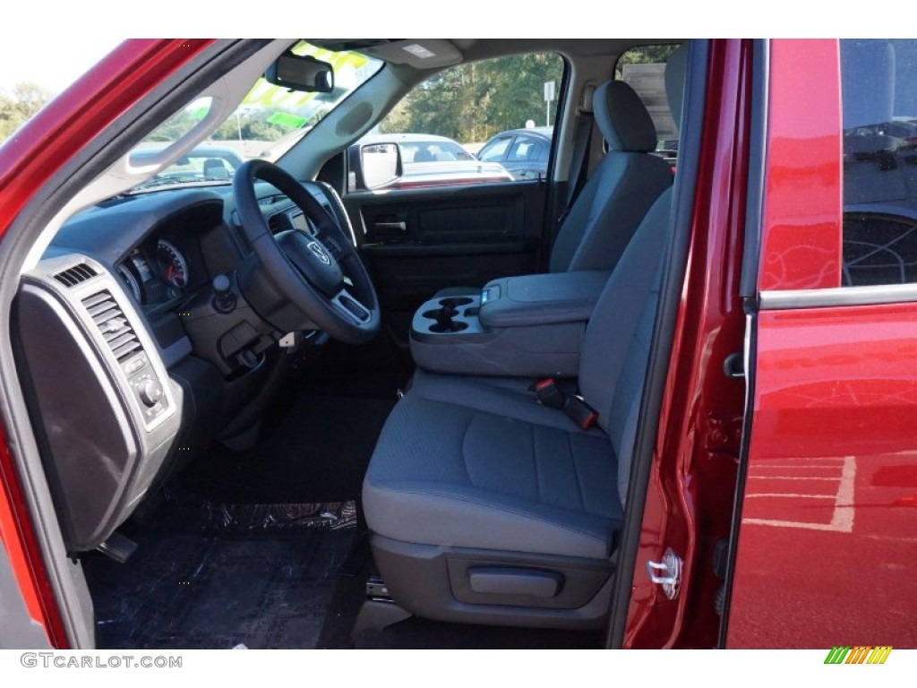 2014 1500 Express Quad Cab - Deep Cherry Red Crystal Pearl / Black/Diesel Gray photo #9