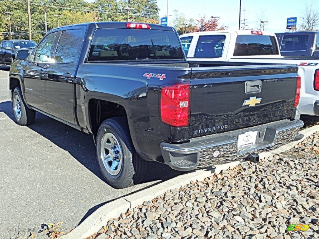 2015 Silverado 1500 WT Crew Cab 4x4 - Black / Jet Black photo #2
