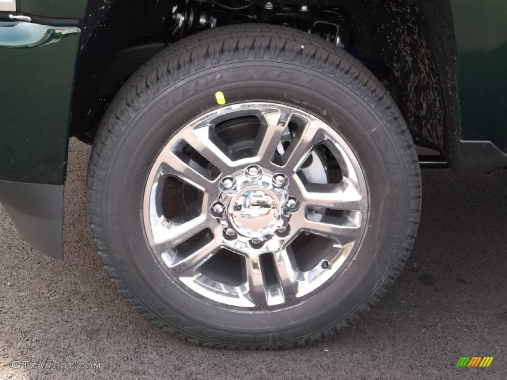 2015 Silverado 2500HD High Country Crew Cab 4x4 - Rainforest Green Metallic / High Country Saddle photo #3