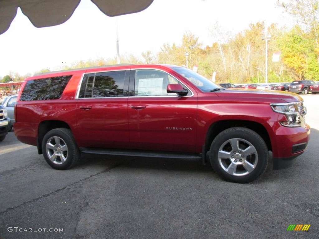 2015 Suburban LT 4WD - Crystal Red Tintcoat / Jet Black photo #1