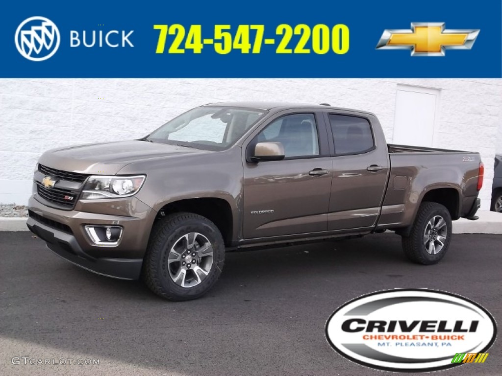 2015 Colorado Z71 Crew Cab 4WD - Brownstone Metallic / Jet Black photo #1