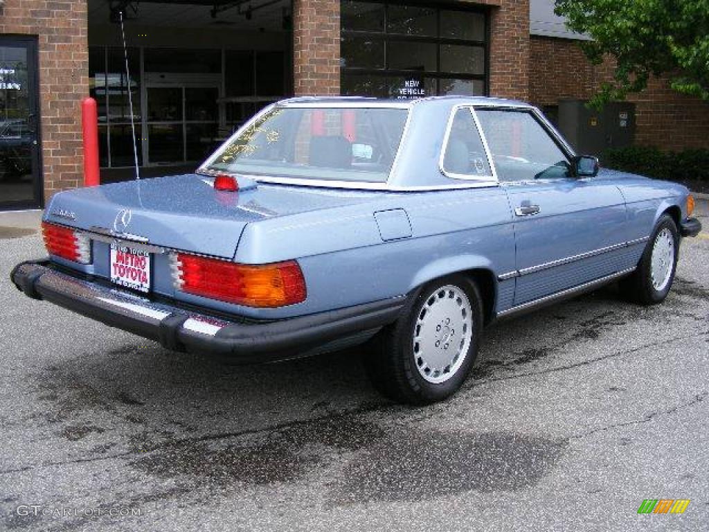 1987 SL Class 560 SL Roadster - Diamond Blue Metallic / Grey photo #3