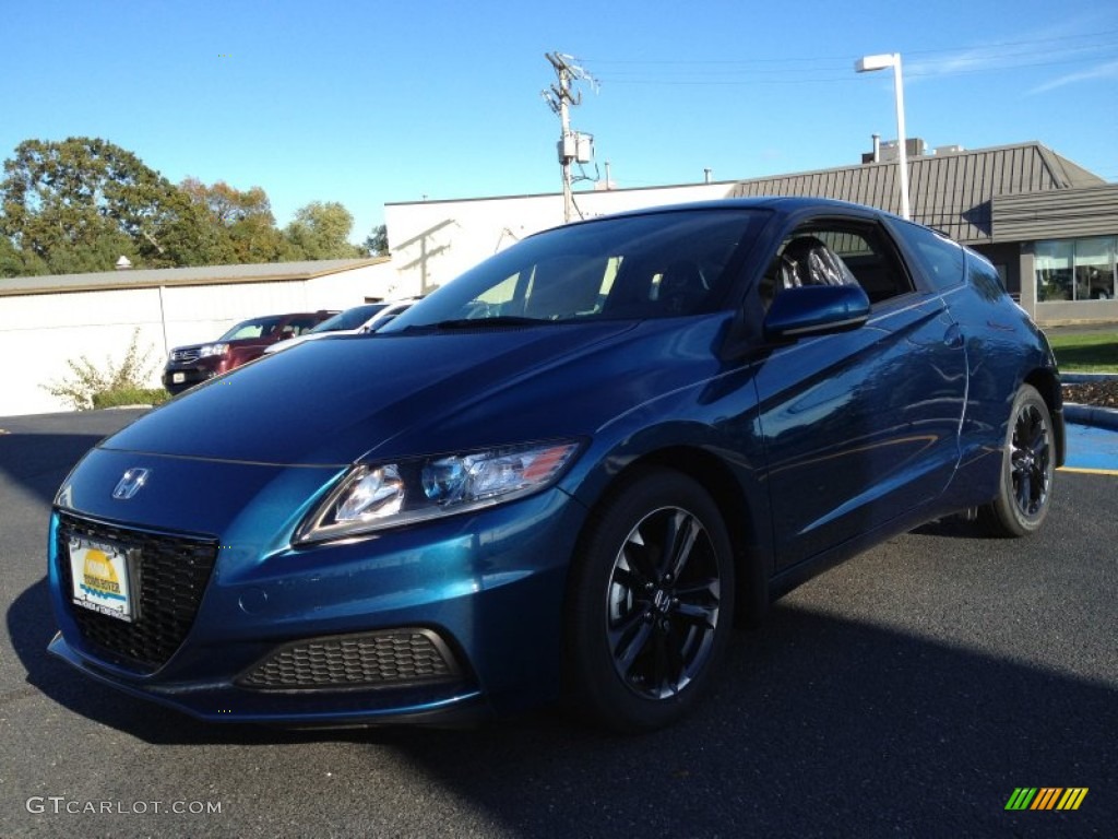 2014 CR-Z Hybrid - North Shore Blue Pearl / Black photo #1