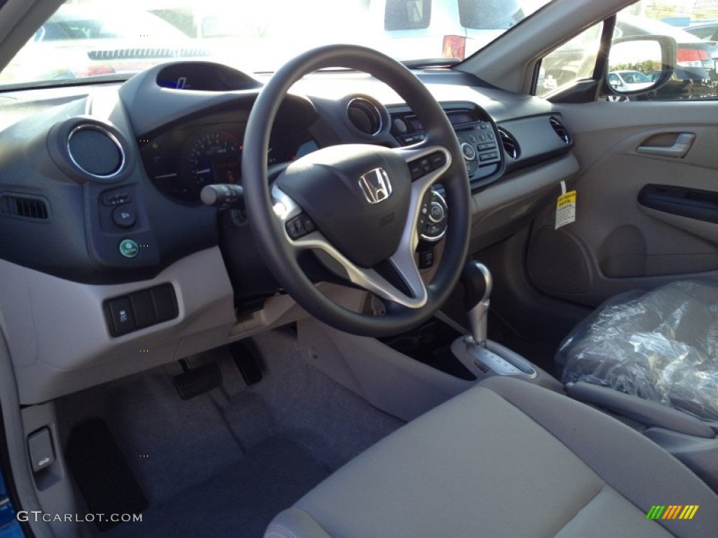 2014 Insight LX Hybrid - Mediterranean Blue Pearl / Gray photo #3