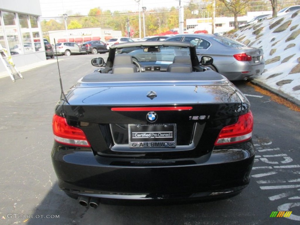 2012 1 Series 128i Convertible - Jet Black / Black photo #5
