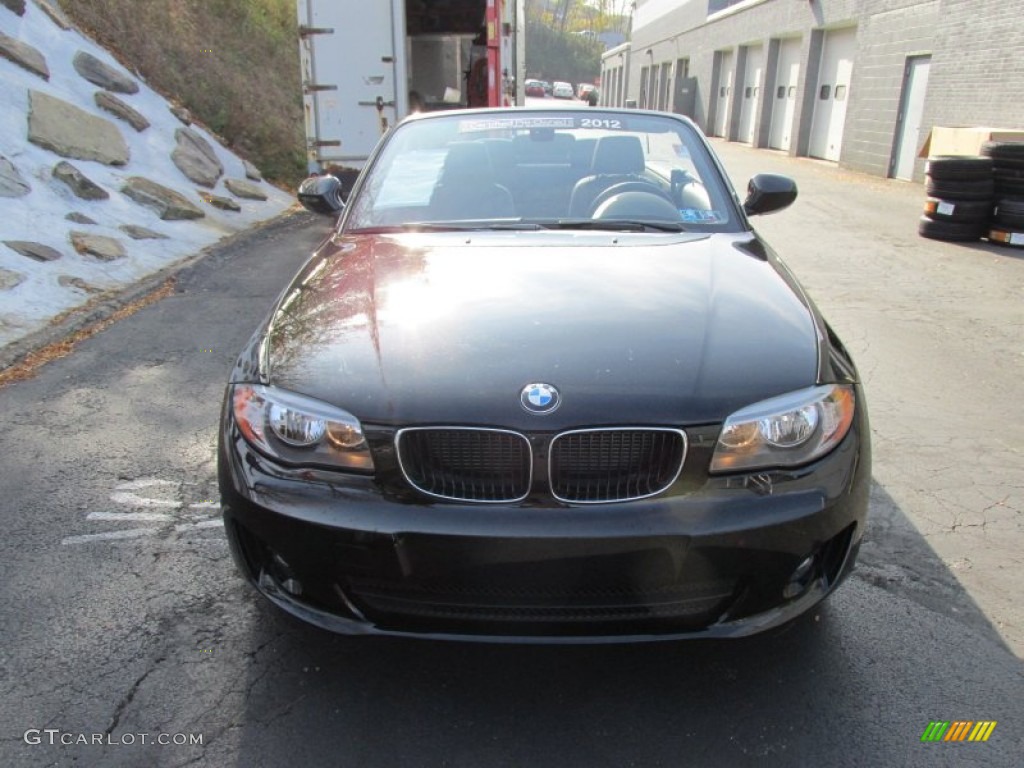 2012 1 Series 128i Convertible - Jet Black / Black photo #8