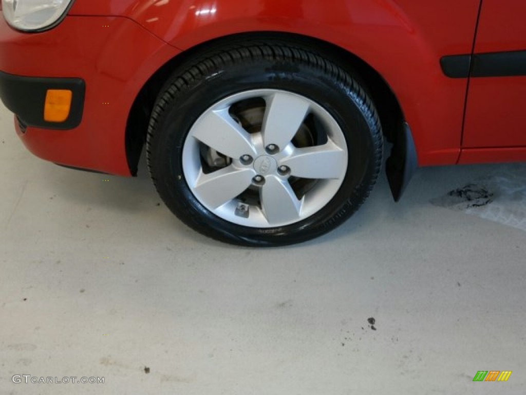 2008 Rio Rio5 SX Hatchback - Tropical Red / Gray photo #9