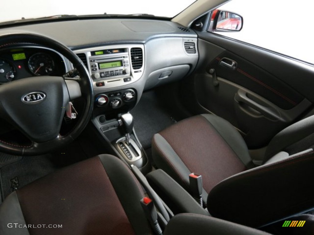 2008 Rio Rio5 SX Hatchback - Tropical Red / Gray photo #28