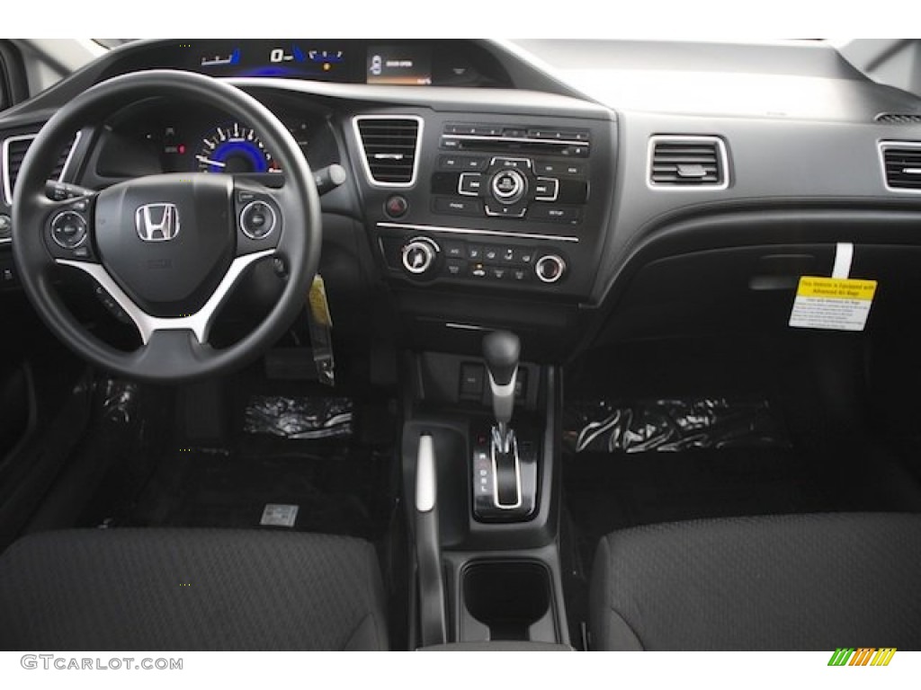 2015 Honda Civic LX Sedan Black Dashboard Photo #98514017