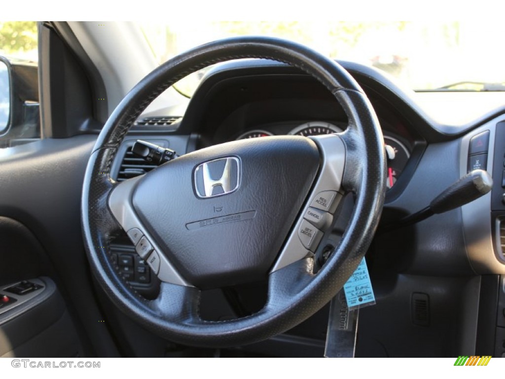 2006 Honda Pilot EX-L 4WD Gray Steering Wheel Photo #98515737