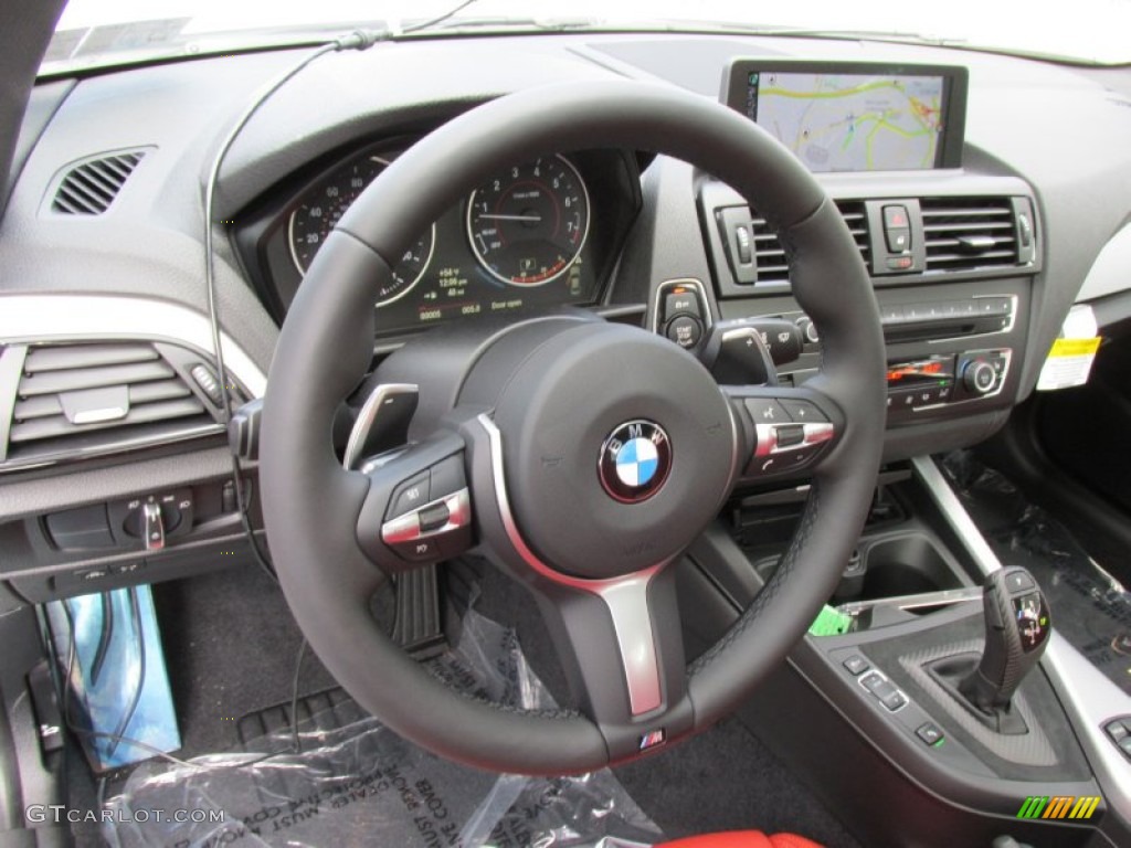 2015 BMW 2 Series M235i xDrive Coupe Coral Red/Black Dashboard Photo #98516058