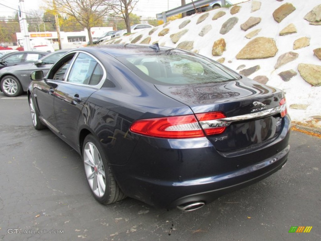2015 XF 3.0 AWD - Dark Sapphire Metallic / Barley/Truffle photo #4