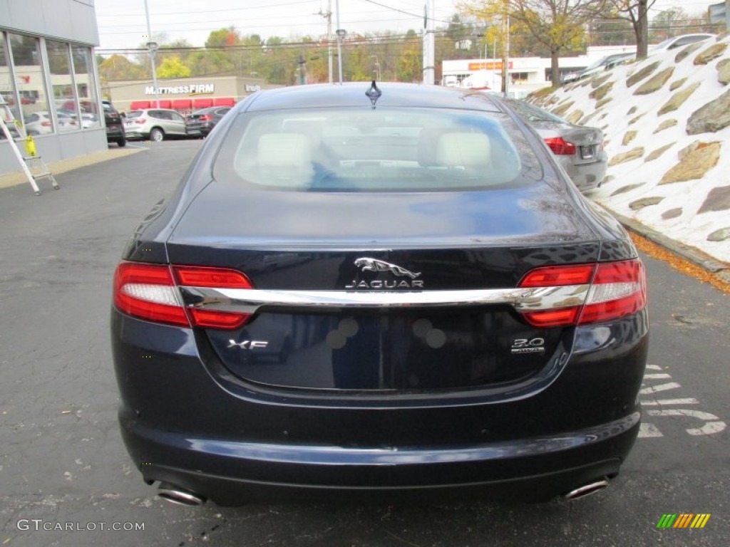 2015 XF 3.0 AWD - Dark Sapphire Metallic / Barley/Truffle photo #5
