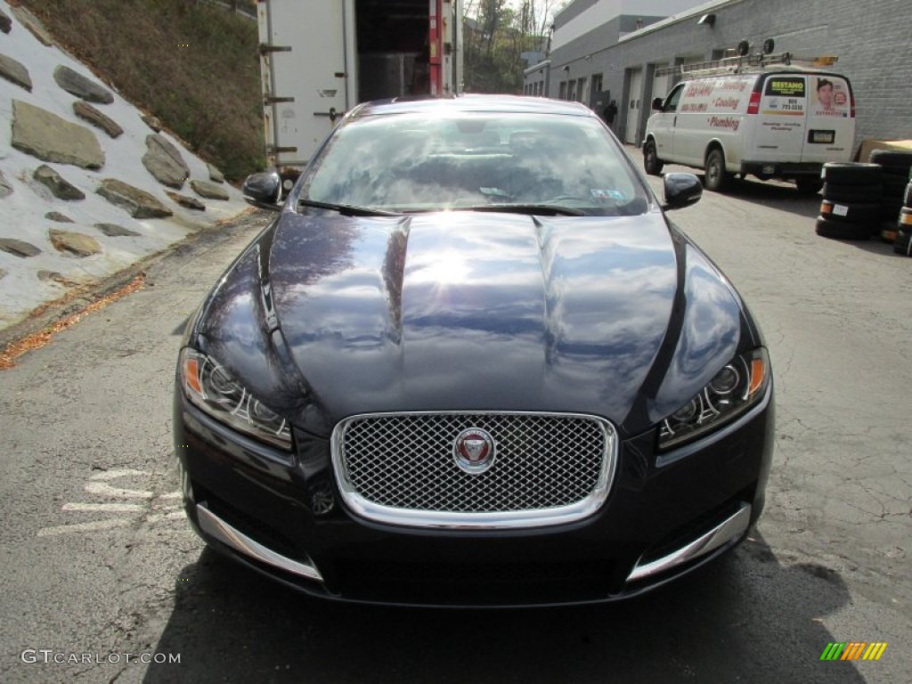 2015 XF 3.0 AWD - Dark Sapphire Metallic / Barley/Truffle photo #9