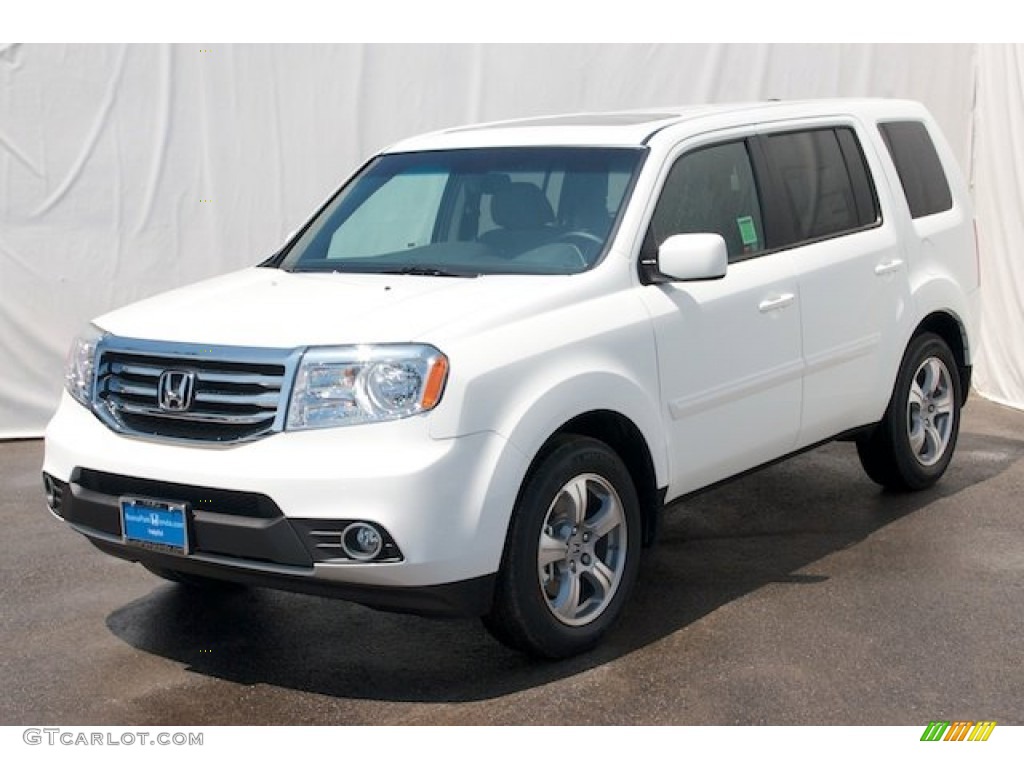 2015 Pilot EX-L - Taffeta White / Gray photo #3