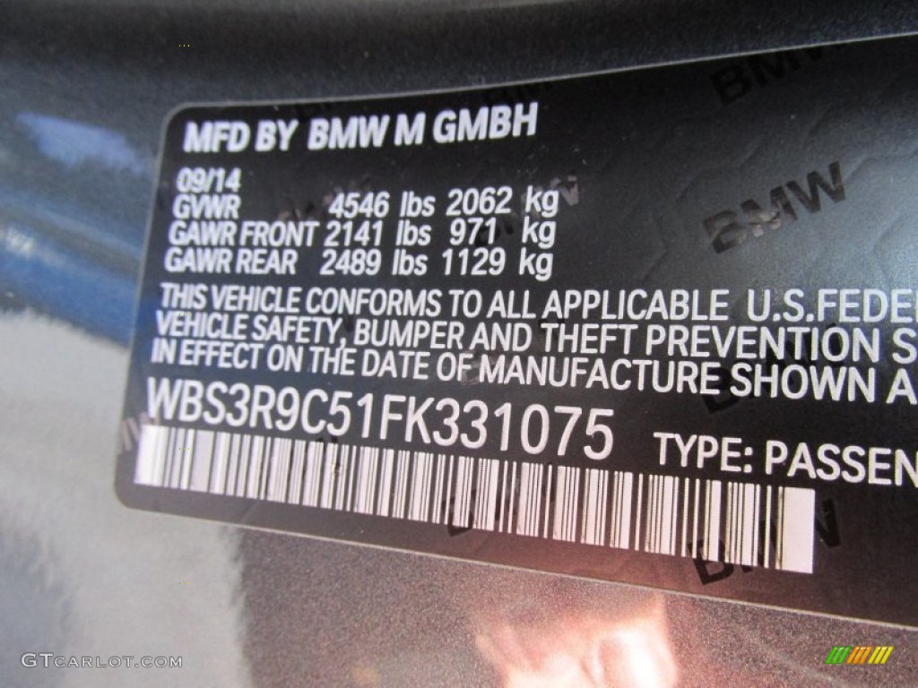 2015 M4 Coupe - Mineral Grey Metallic / Black photo #19
