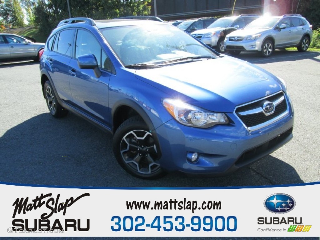 2014 XV Crosstrek 2.0i Premium - Quartz Blue Pearl / Ivory photo #1