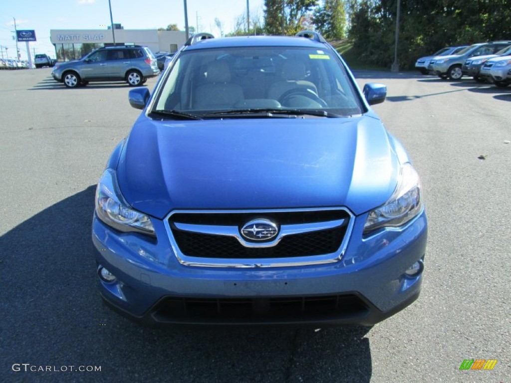 2014 XV Crosstrek 2.0i Premium - Quartz Blue Pearl / Ivory photo #3
