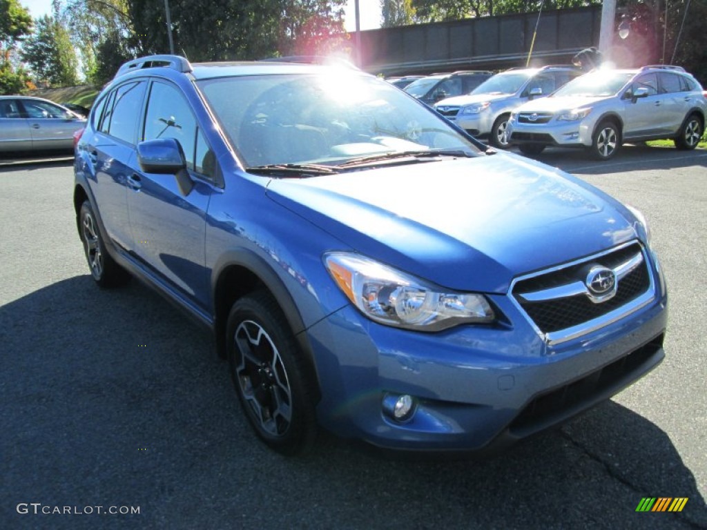 2014 XV Crosstrek 2.0i Premium - Quartz Blue Pearl / Ivory photo #4