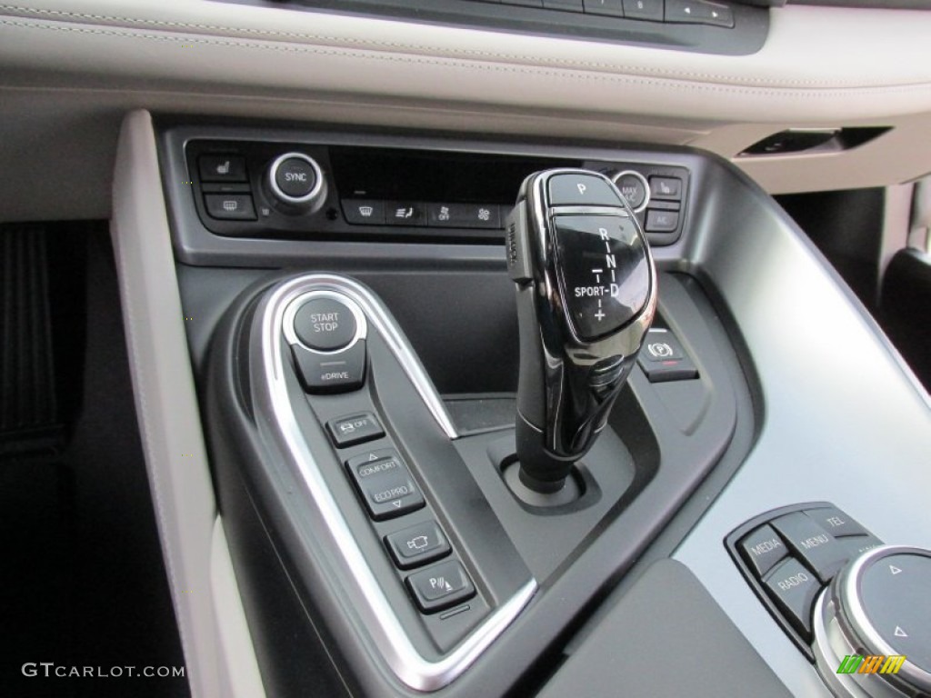 2014 BMW i8 Mega World 6 Speed Automatic Gasoline/2 Speed Automatic Electric Transmission Photo #98518854