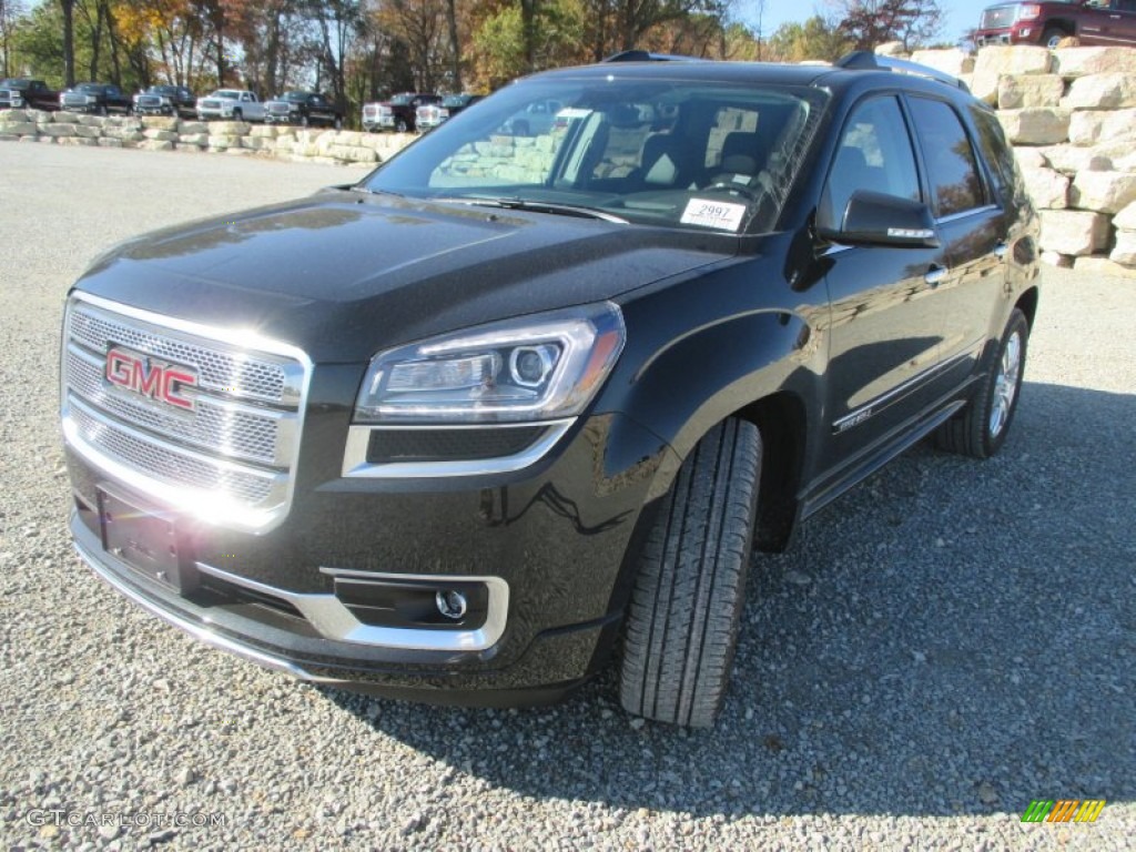 2015 Acadia Denali AWD - Carbon Black Metallic / Ebony photo #2