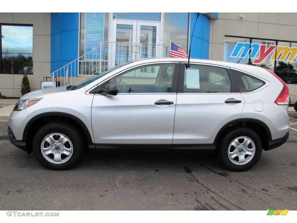 2013 CR-V LX AWD - Alabaster Silver Metallic / Gray photo #8