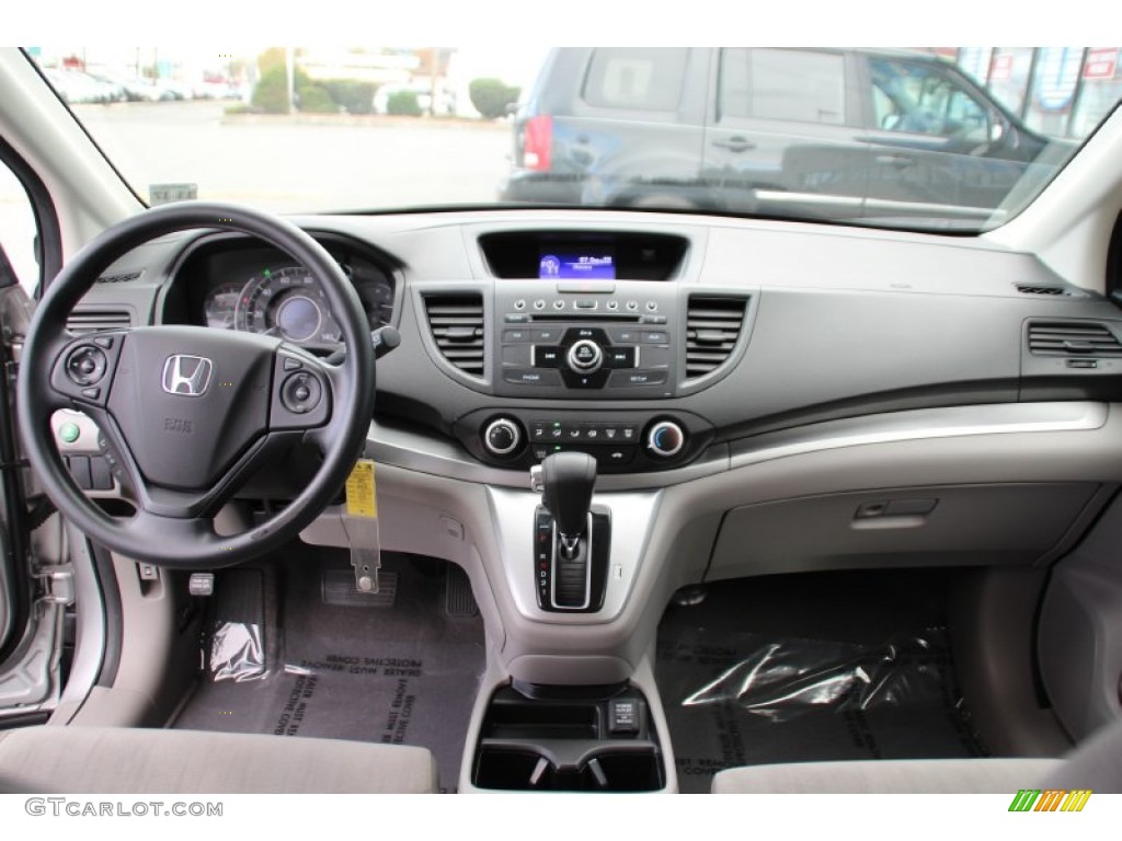 2013 CR-V LX AWD - Alabaster Silver Metallic / Gray photo #13