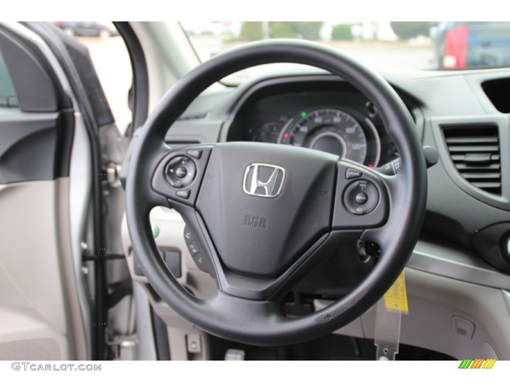 2013 CR-V LX AWD - Alabaster Silver Metallic / Gray photo #16