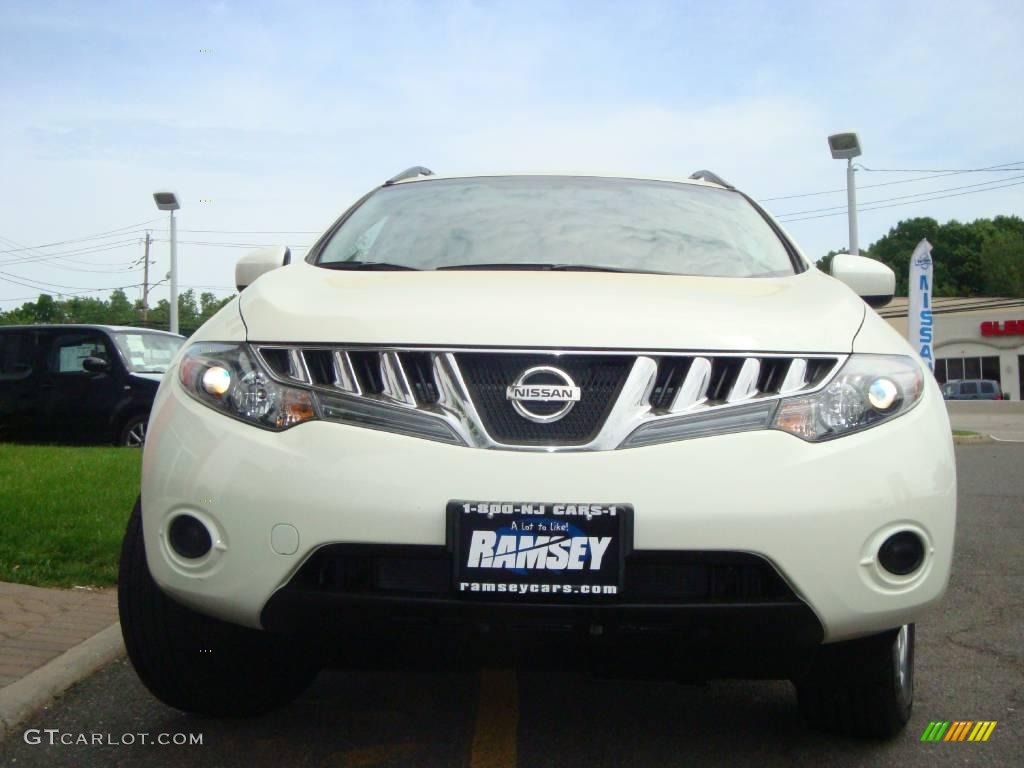 2009 Murano S AWD - Glacier Pearl / Beige photo #1