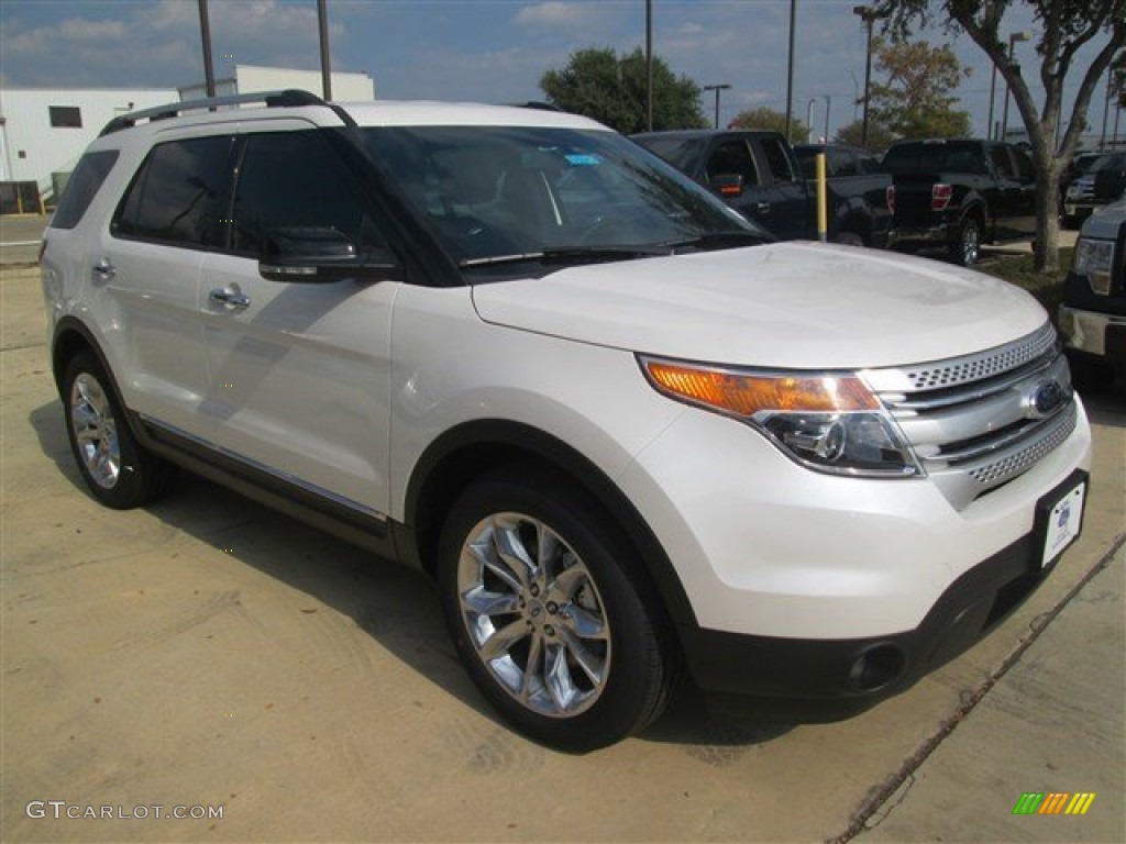 2015 Explorer XLT - White Platinum / Charcoal Black photo #6