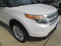 2015 White Platinum Ford Explorer XLT  photo #7