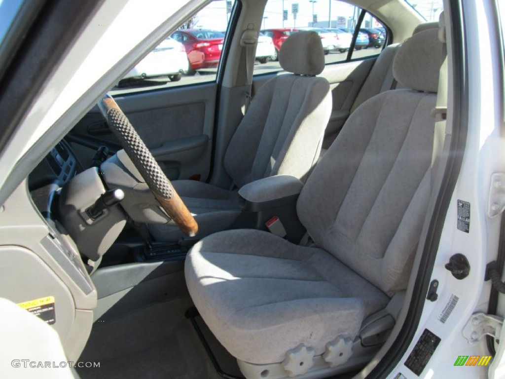 2004 Elantra GLS Sedan - Nordic White / Beige photo #15