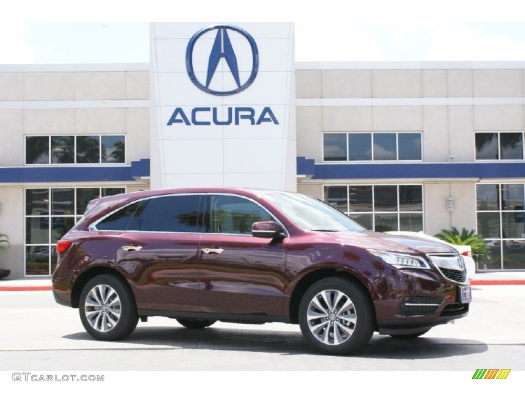 2015 MDX SH-AWD Technology - Dark Cherry Pearl / Parchment photo #1