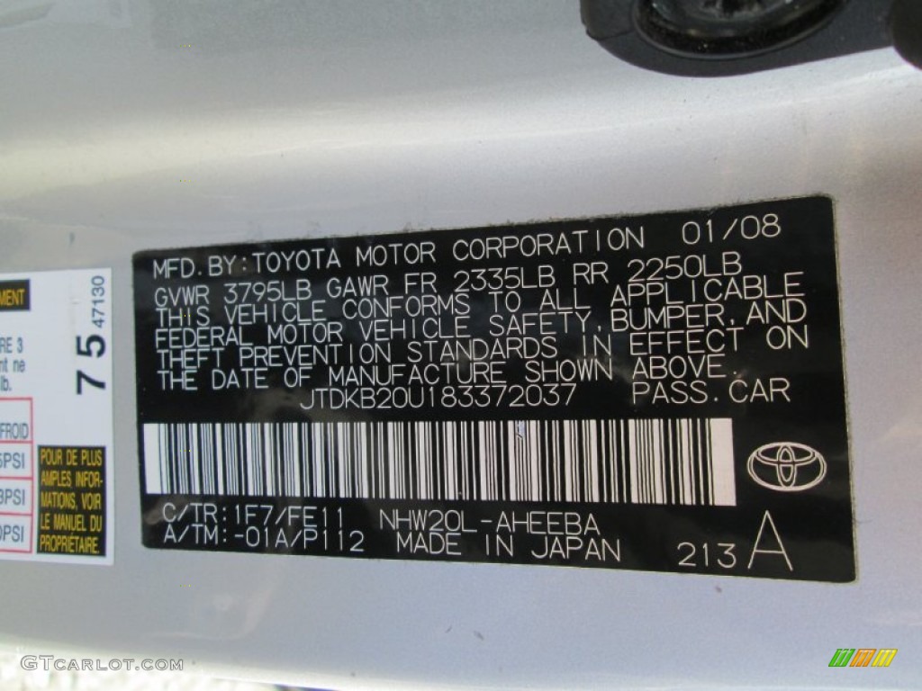2008 Prius Hybrid Touring - Classic Silver Metallic / Gray photo #28