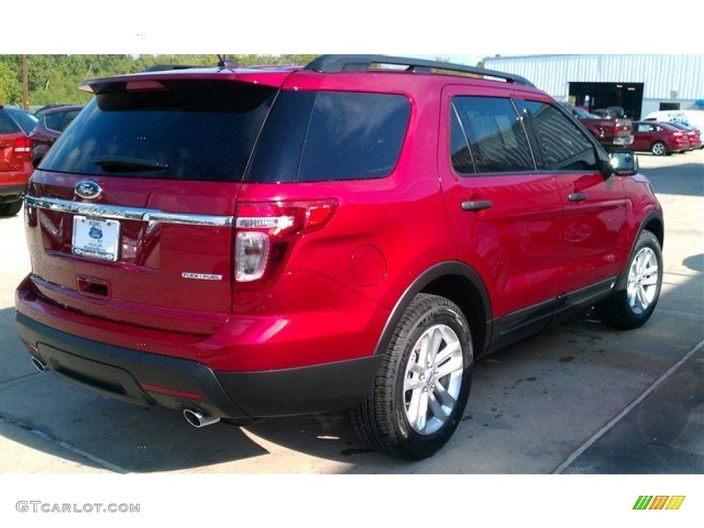 2015 Explorer FWD - Ruby Red / Medium Light Stone photo #2