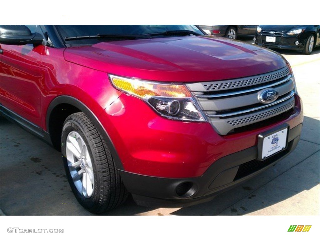 2015 Explorer FWD - Ruby Red / Medium Light Stone photo #10