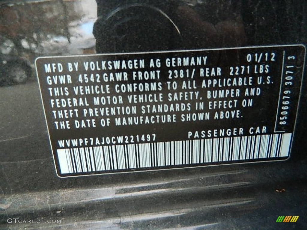 2012 Golf R 4 Door 4Motion - Carbon Steel Grey Metallic / R Titan Black Leather photo #5