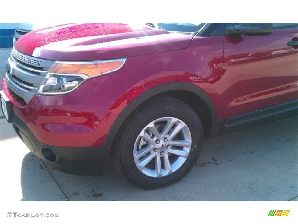 2015 Explorer FWD - Ruby Red / Medium Light Stone photo #82