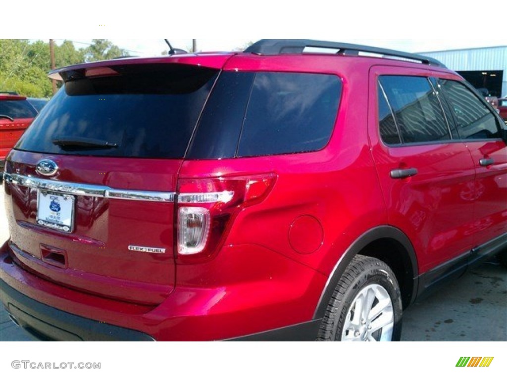 2015 Explorer FWD - Ruby Red / Medium Light Stone photo #90