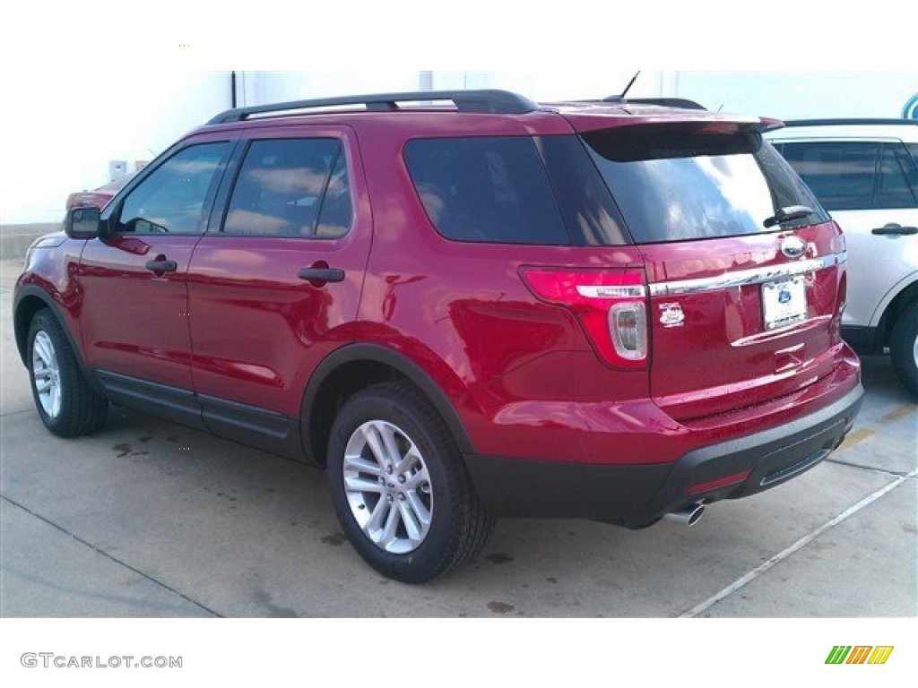 2015 Explorer FWD - Ruby Red / Medium Light Stone photo #92