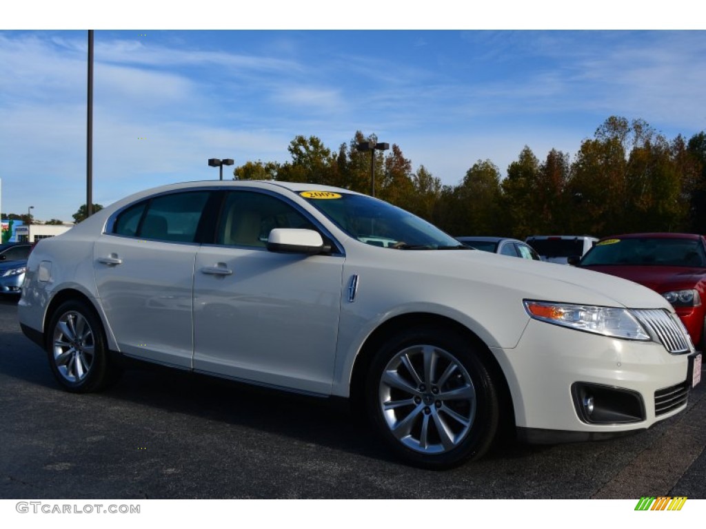 2009 MKS Sedan - White Suede / Cashmere photo #1