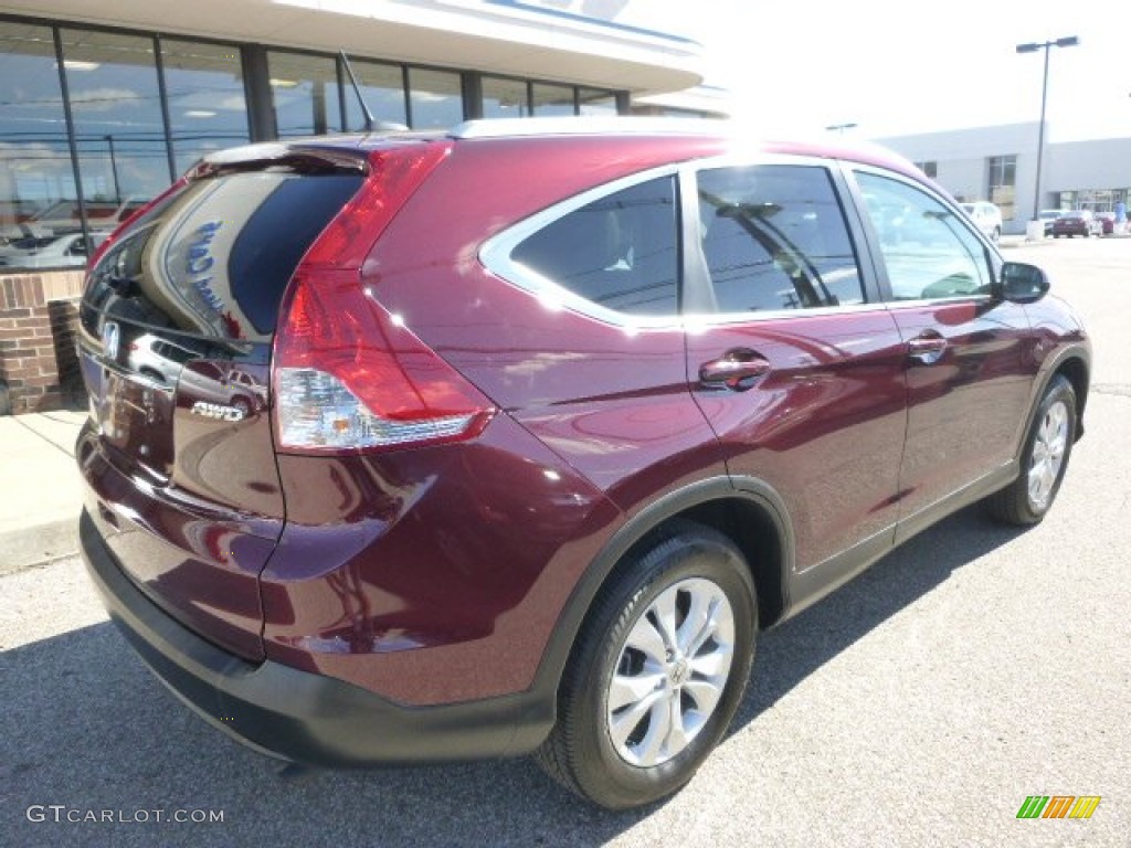 2014 CR-V EX-L AWD - Basque Red Pearl II / Gray photo #3